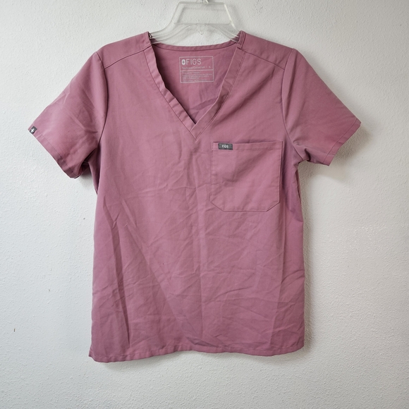 FIGS Technical Collection Women's Scrub Top Pink Catrina Size Small - Picture 1 of 6